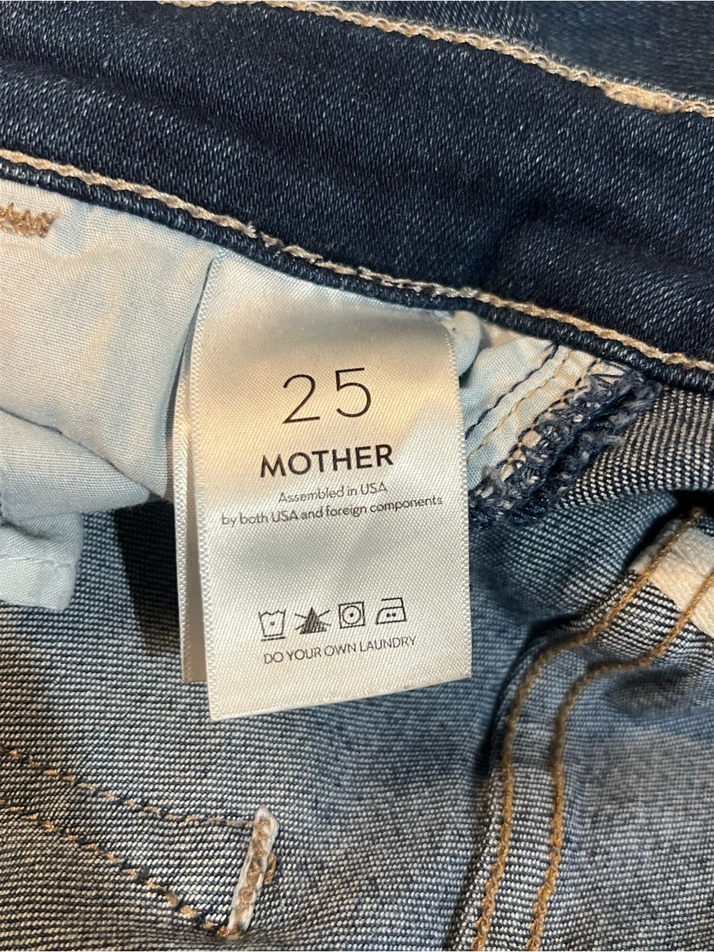 MOTHER High-Rise Dark Blue Flare Jeans - Picture 6 of 6